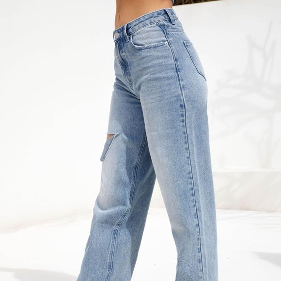 SOLD IN BUNDLE NWT TIGER MIST RIOT BOYFRIEND JEANS - Picture 3 of 5